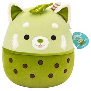 Eitan the Matcha Boba Red Panda 14" Squishmallow NEW WITH TAGS